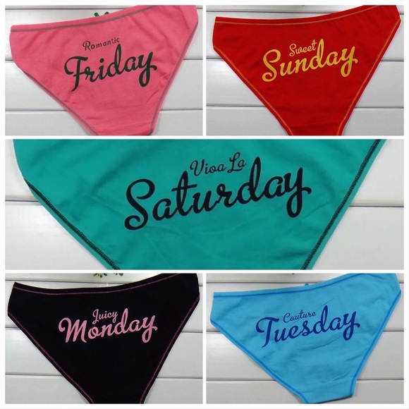 7 Pcs Weekend Sexy Bikini Panties Cotton Underwear - Picture 3 of 8